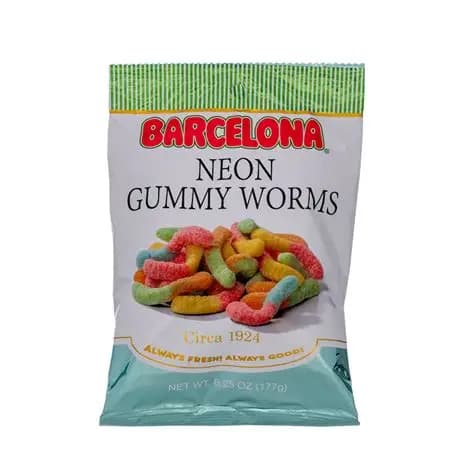 Barcelona Neon Gummy Worms