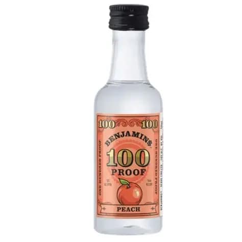 Benjamins Peach Vodka 100 Proof 50ML