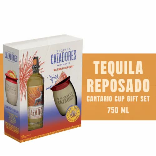 Cazadores Reposada Tequila 750ML Gift Set/Mug