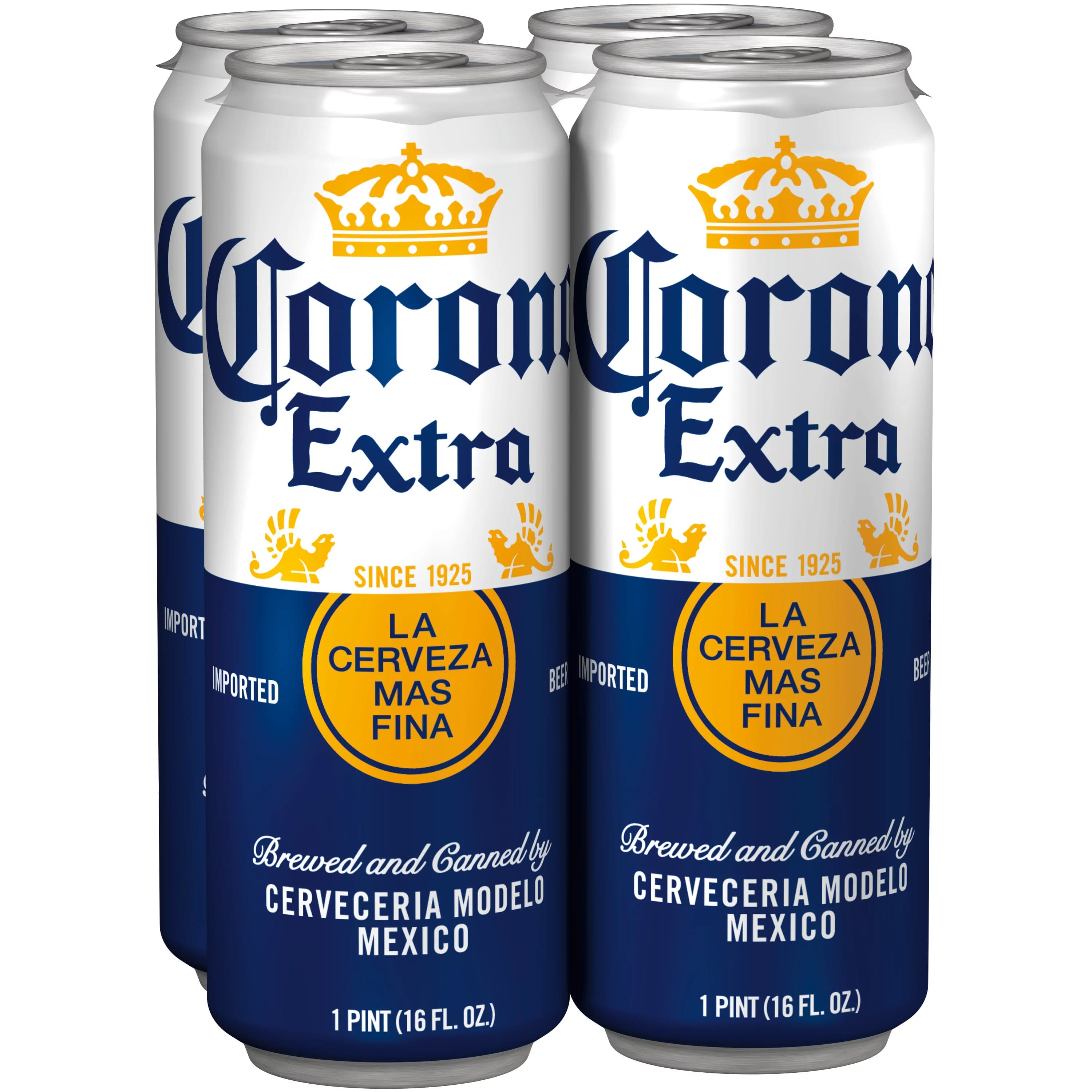 Corona Extra Can 16oz 4PACK