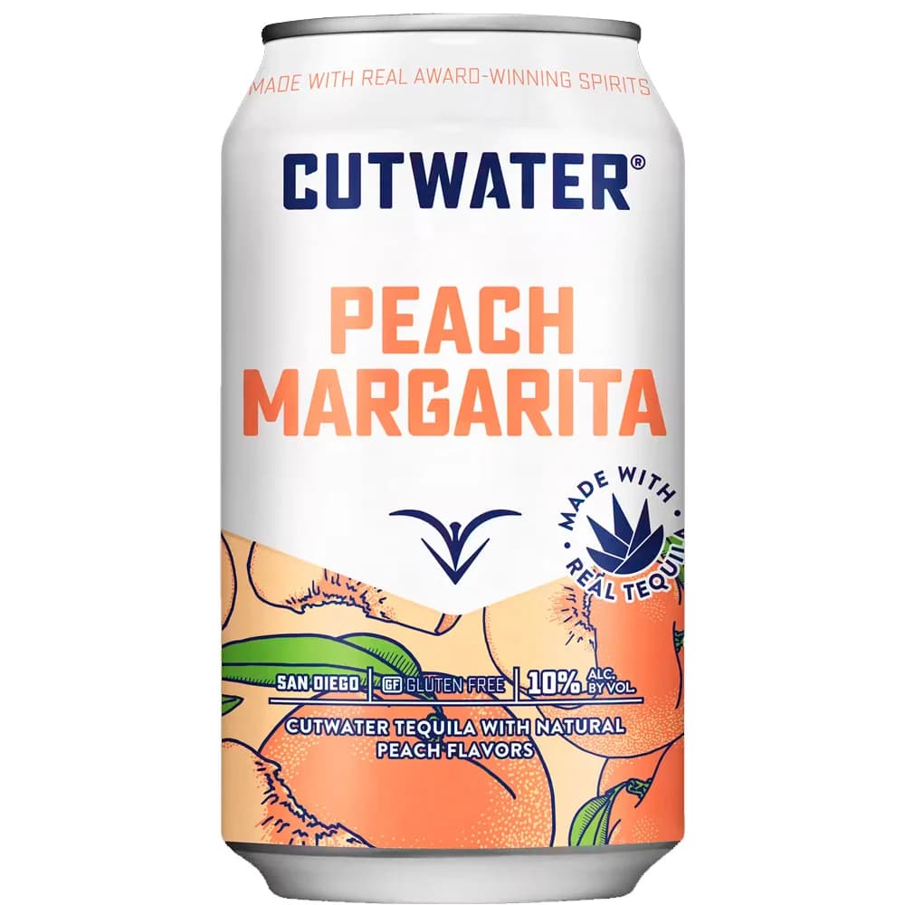 Cutwater Peach Margarita 12 Oz Can