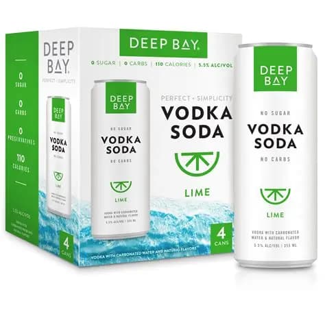 Deep Bay Vodka Soda 4 PK088004046453