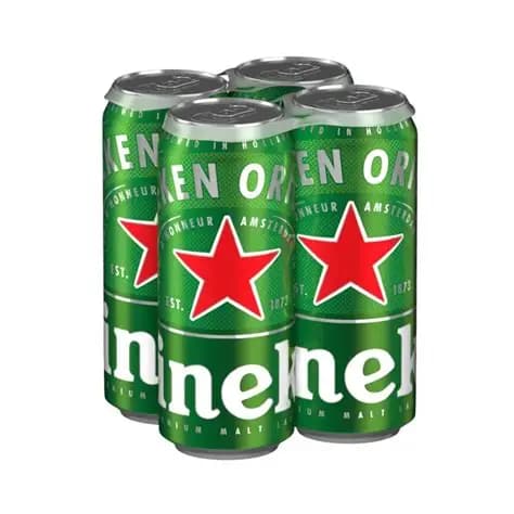 Heineken 16 Oz 4 Pack Can