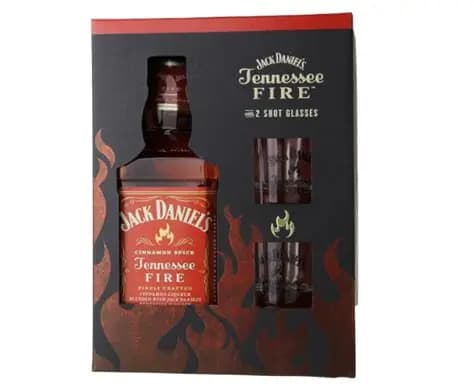 Jack Daniels Fire Gift Set Whiskey 750ML
