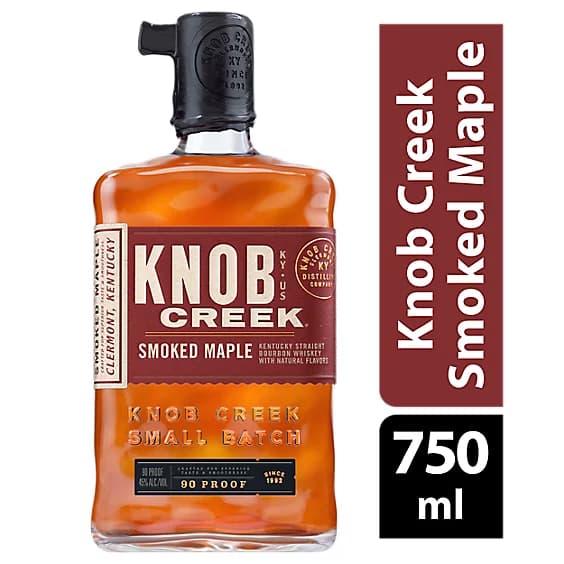 Knob Creek Smoked Maple Bourbon Whiskey 750 Ml