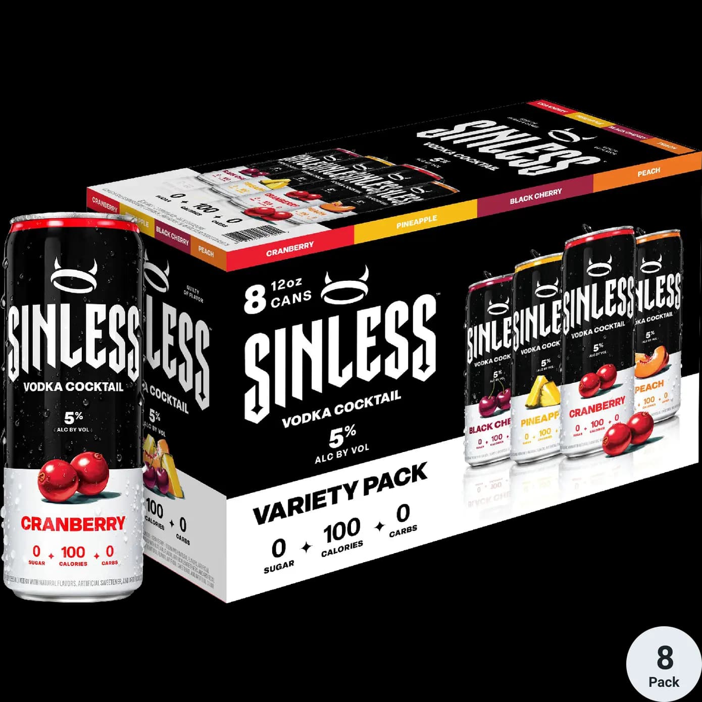 Sinless Vodka Cocltail 8 Pack