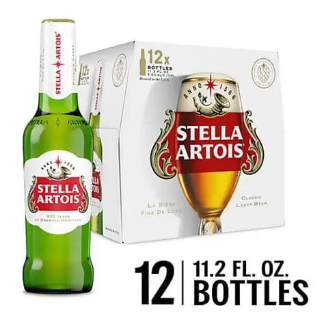 Stella Artois 12 Pack 11.2 Fl Oz Bottle