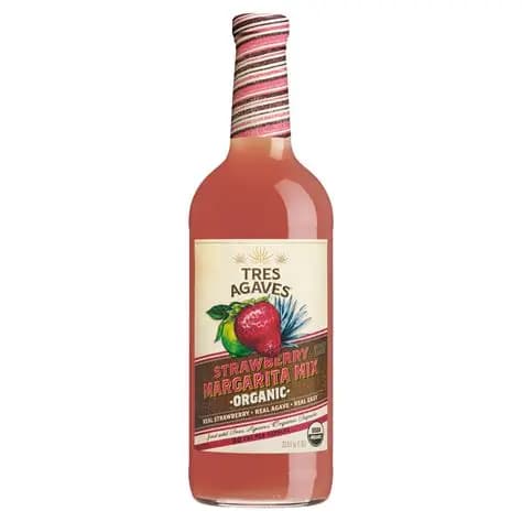 Tres Agaves Strawberry Magarita Mix 1L