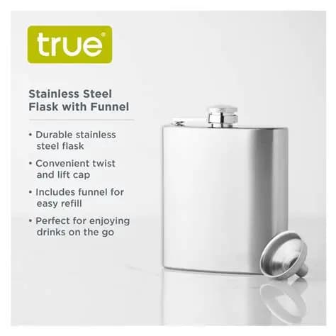 True Stainless Steel Flask 60Z 0530