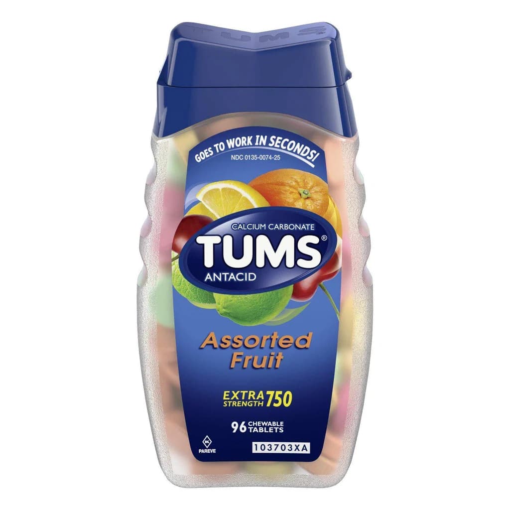 Tums Extra Strength 750 Assorted Fruit