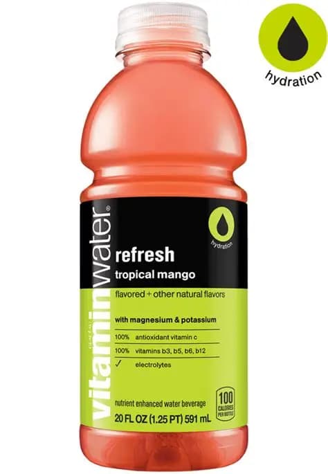 Vitamin Water Refresh 20OZ, Tropical Mango