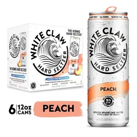 White Claw Peach 6PK 12OZ