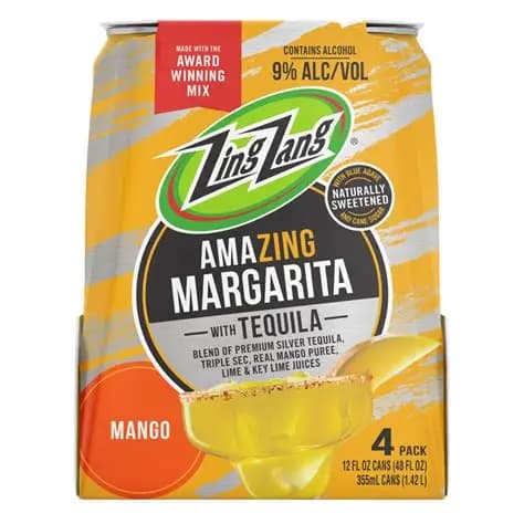 Zing Zang Amazing Margarita- 4 Pack Cans