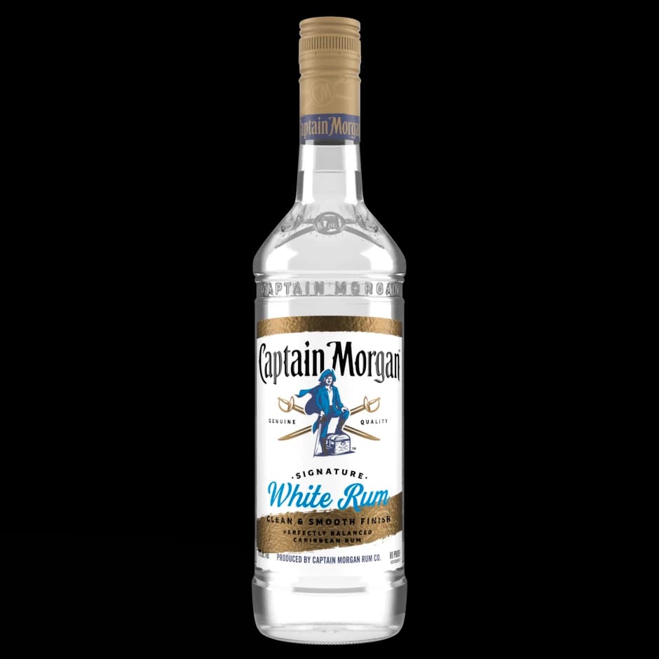 Captain Morgan White Rum Glass 750ML
