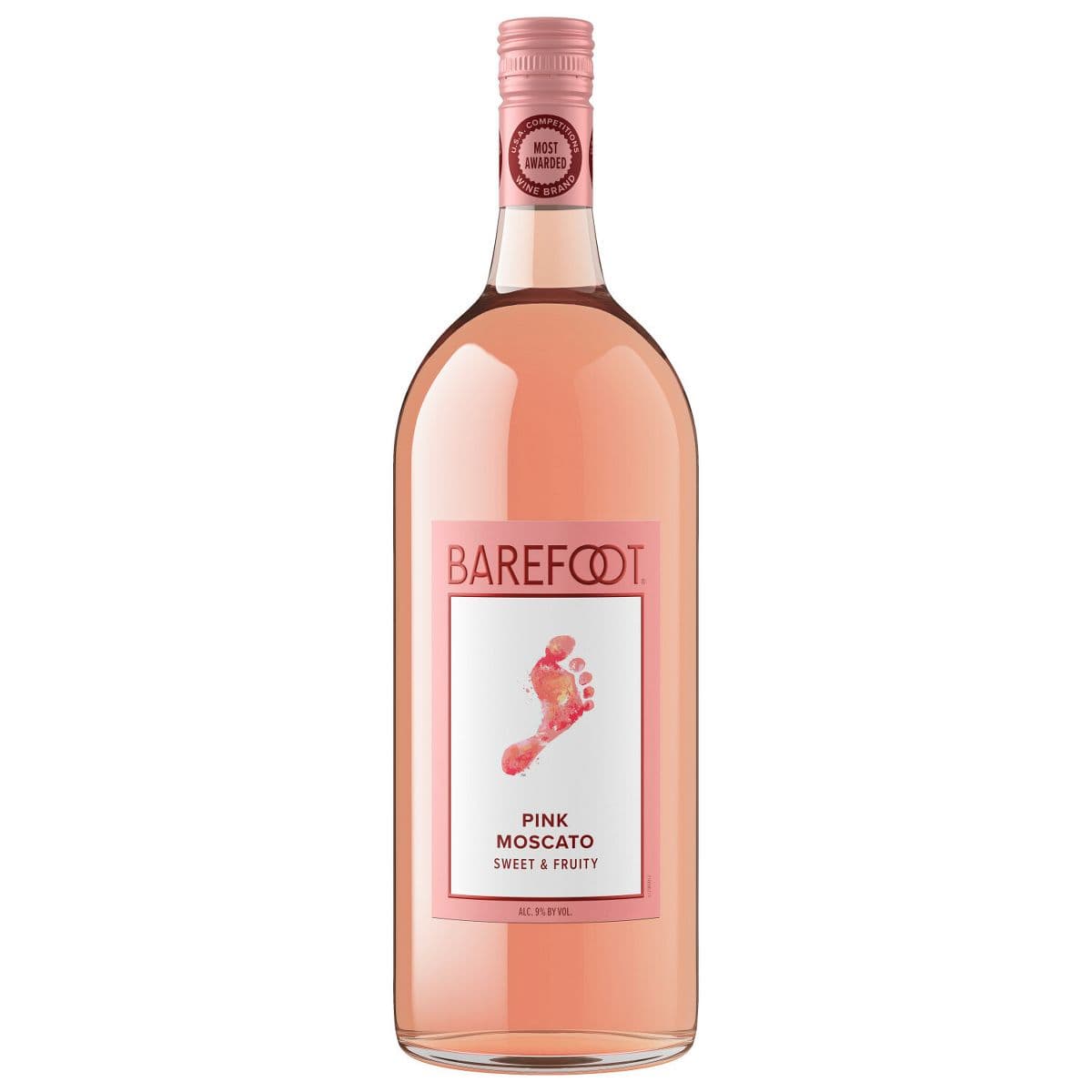 Barefoot Pink Moscato Wine 1.5L
