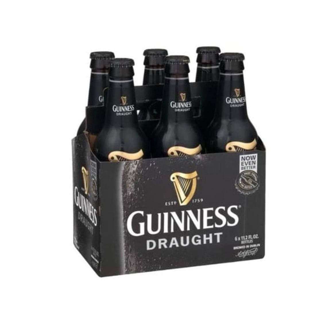 Guinness Draught Stout 6 Pack 11.2 Oz Bottles