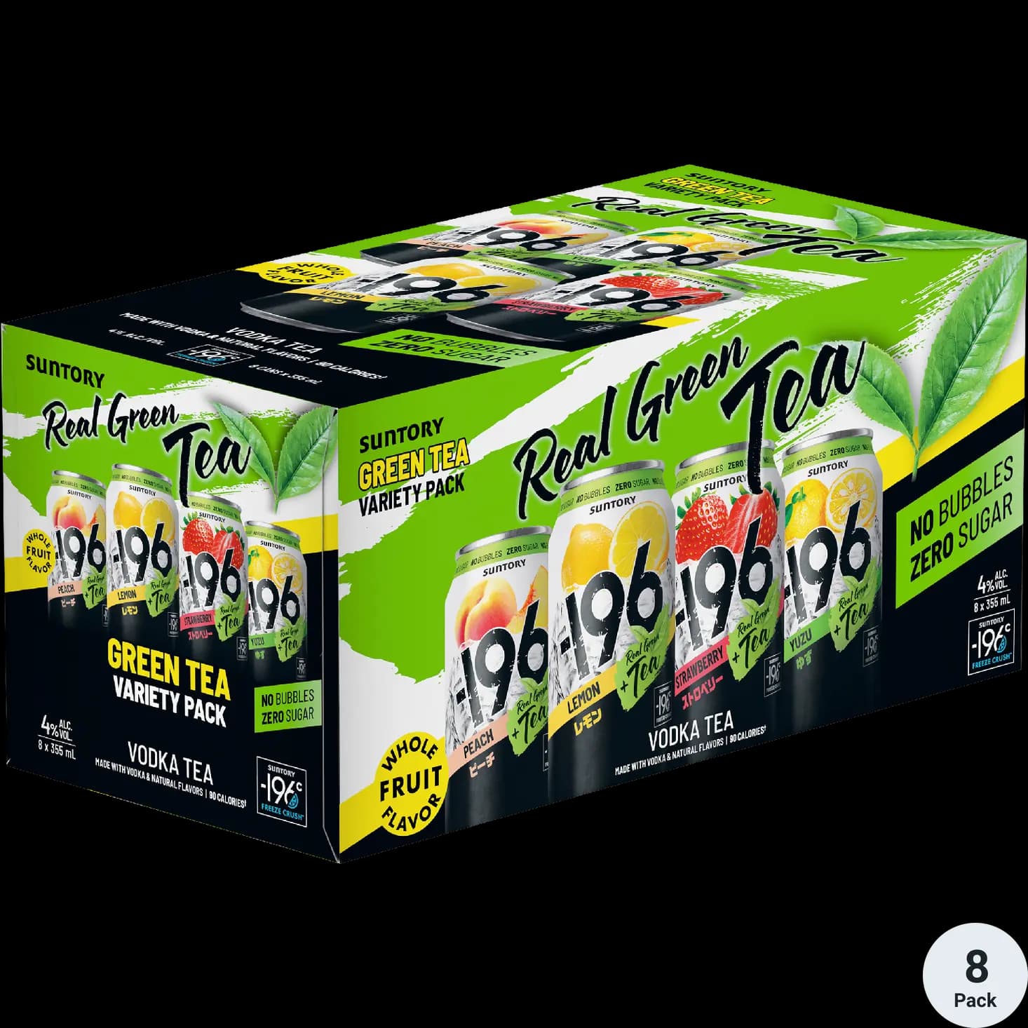 -196 Green Tea VARIETY8 Pack 355ML