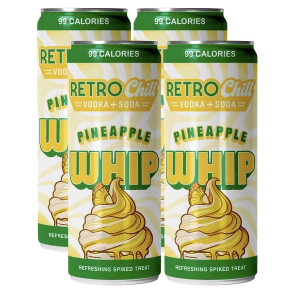 3 Daughters Retro Chill Pineapple Whip 4PK 12OZ