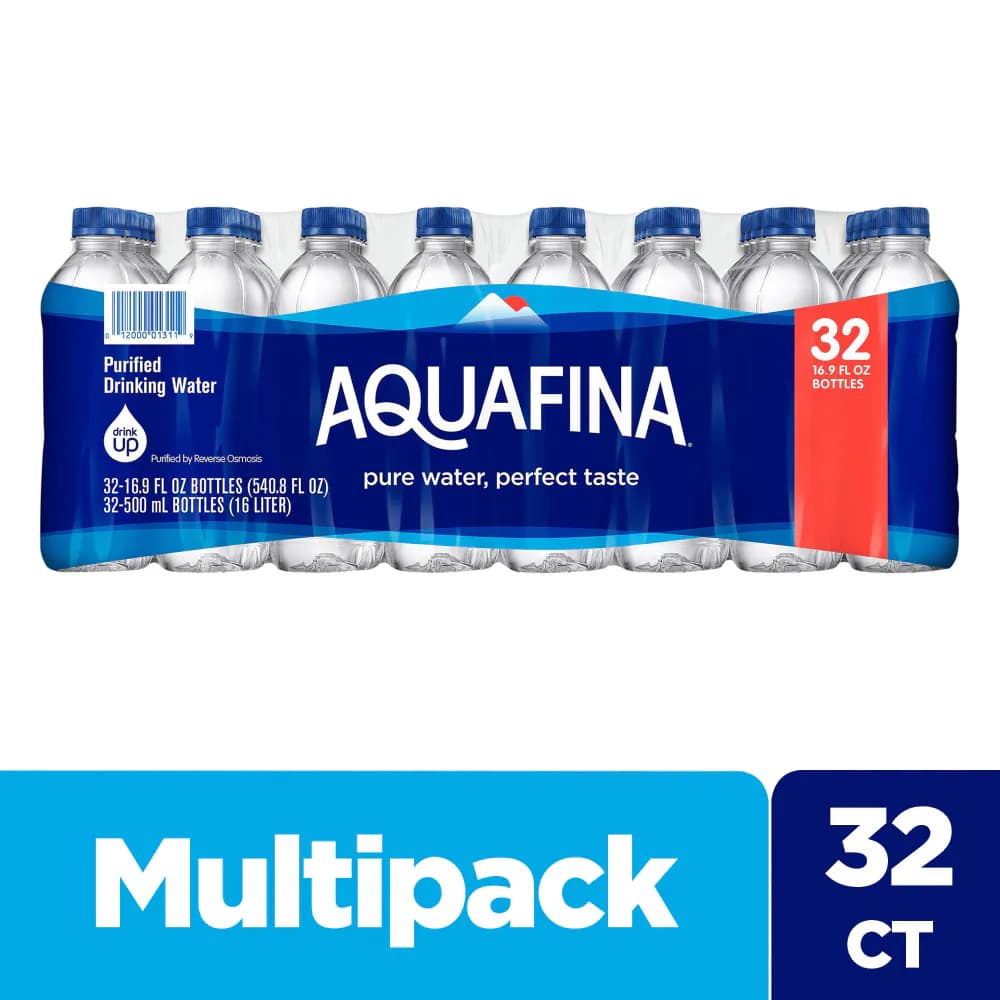 Aquafina Purified Drinking Water 16.9 Oz., 32 Pk.