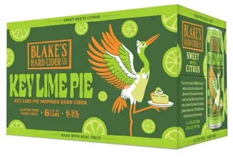 Blakes Hard Cider Key Lime Pie 6 Pack Cans 12 Oz
