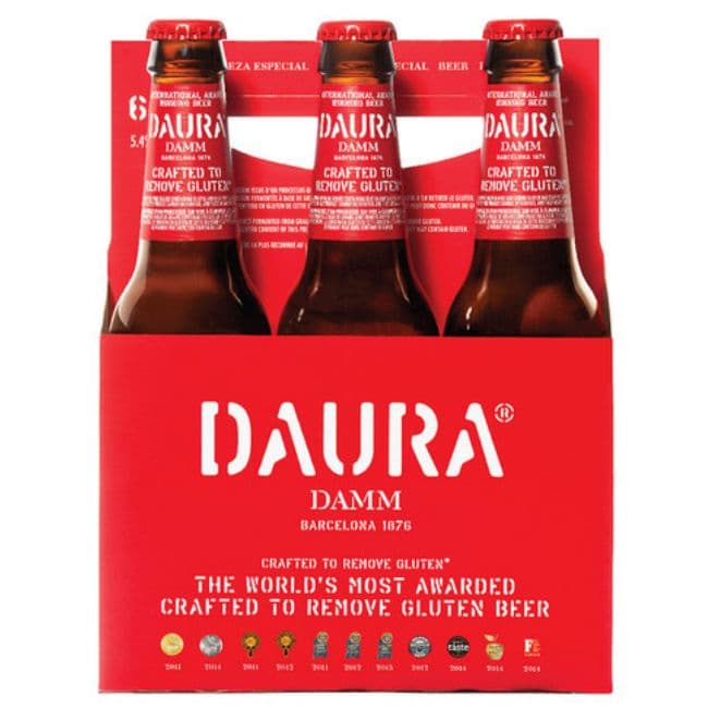 Daura Damm Lager Gluten Free 6 Pack Bottles