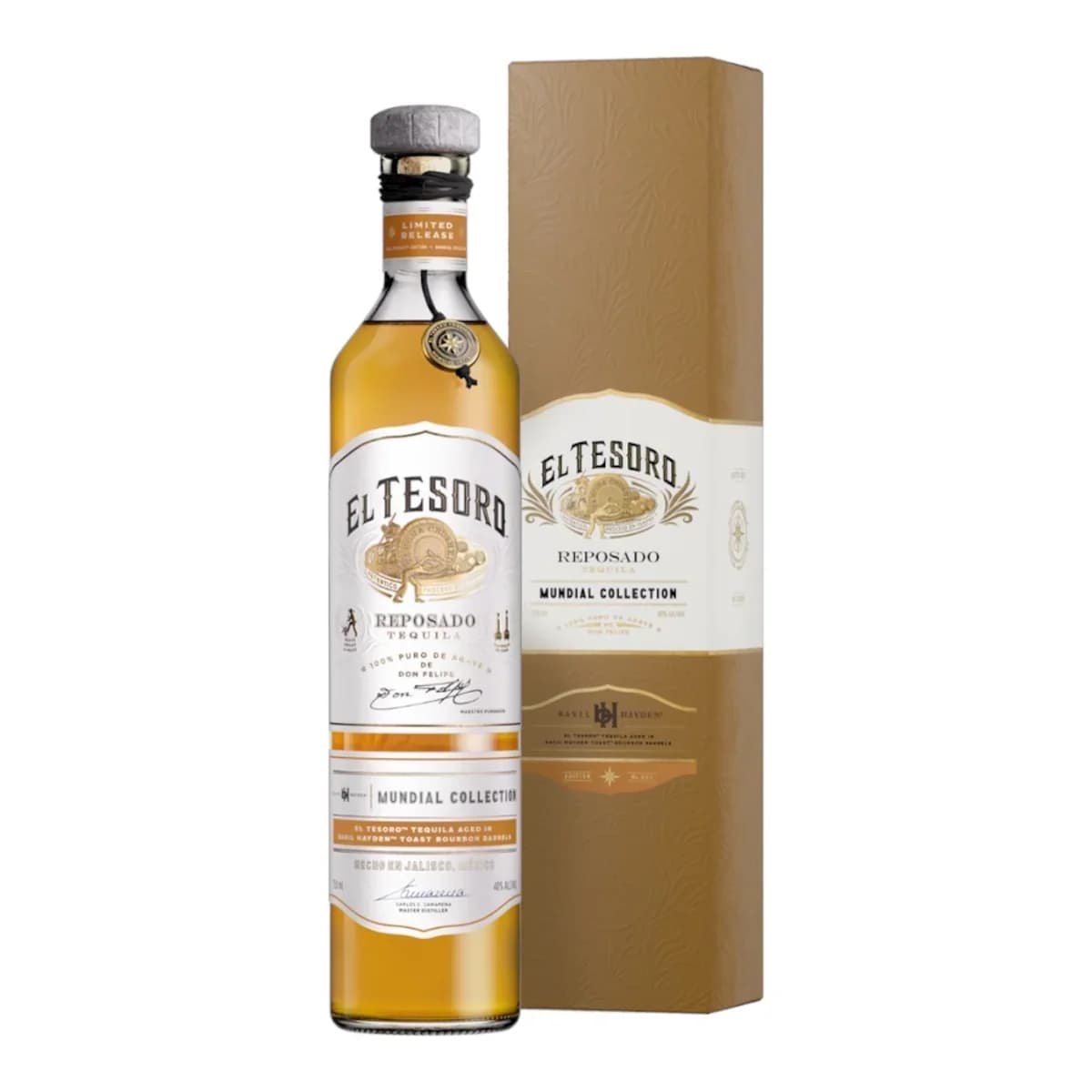 El Tesoro Reposado Basil Hayden Mundial Collection 750ML