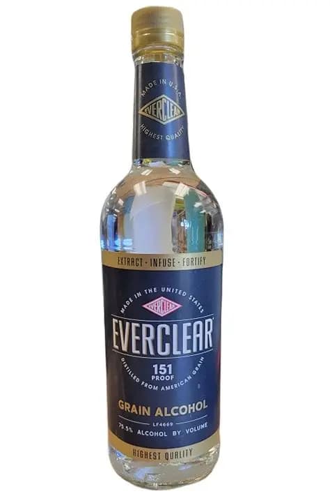 Everclear 151 Proof Grain Alchol 750ML