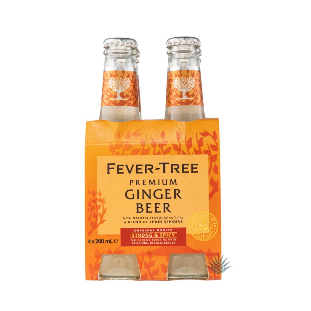 Fever Tree Ginger Beer Bottles 4 Pack 200 Ml Bottles