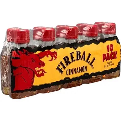 Fireball Cinnamon Whiskey 10 Pack 50ML