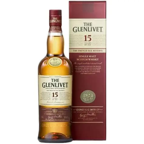 Glenlivet French Oak 15YRS Single Malt Scotch Whisky 750ML