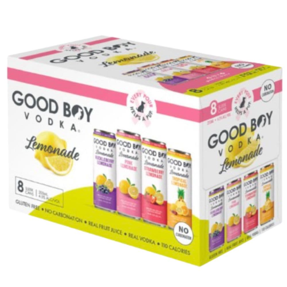 Good Boy Vodka Lemonade Cocktail 8 Pack
