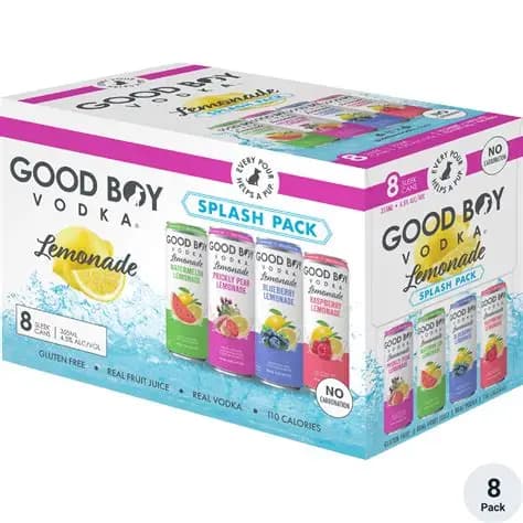 Good Boy Vodka Lemonade Splash 8 Pack