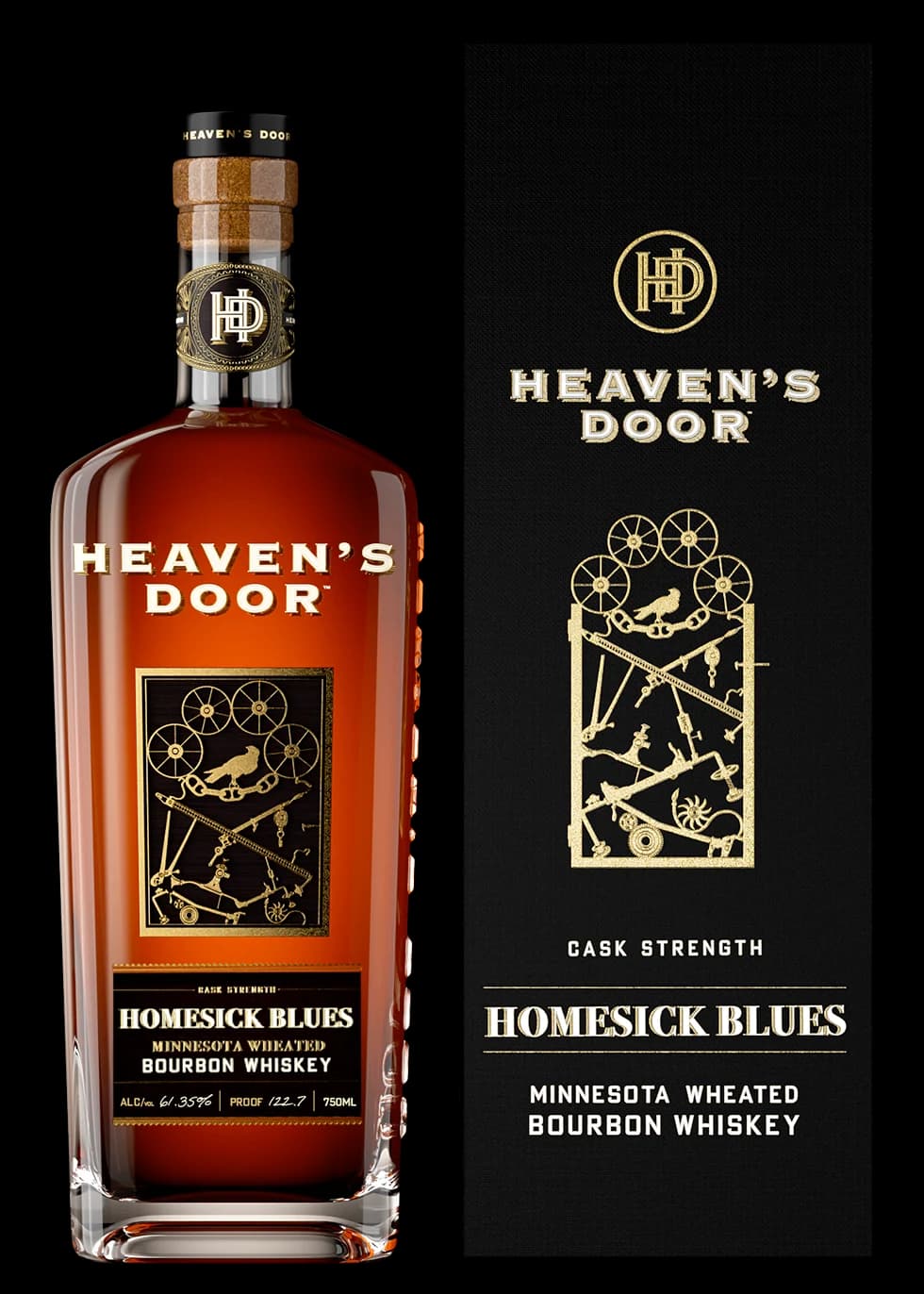Heavens Door Homesick Blues Bourbon Whiskey 750ML