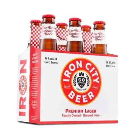 Iron City 6 Pack Bottles