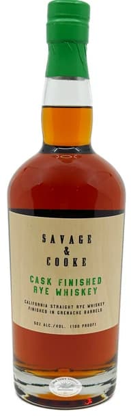 Savage and Cooke Rye Whiskey 375ML