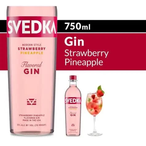 Svedka Strawberry Pinapple Gin 750ML