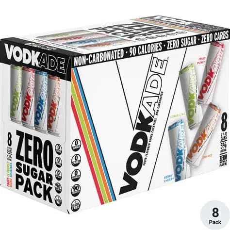 Vodkade Fruit Zero Sugar Cocktails 8 Pack