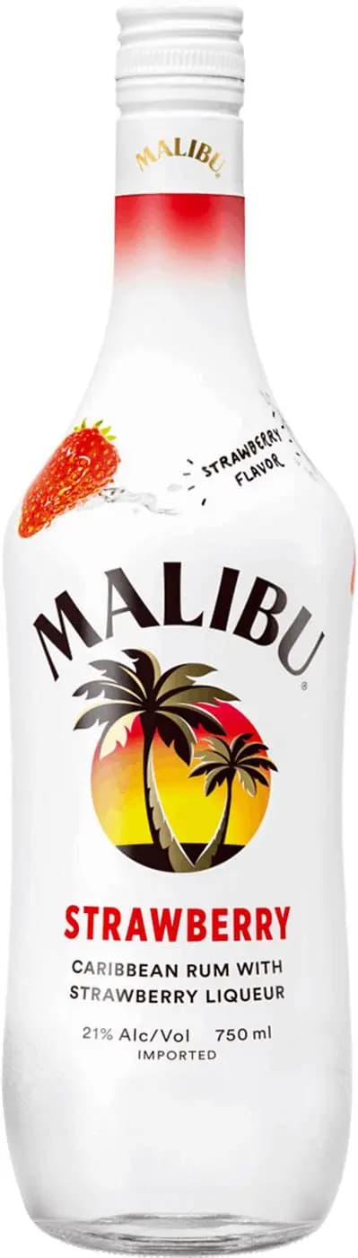Malibu Strawberry Rum I.75L