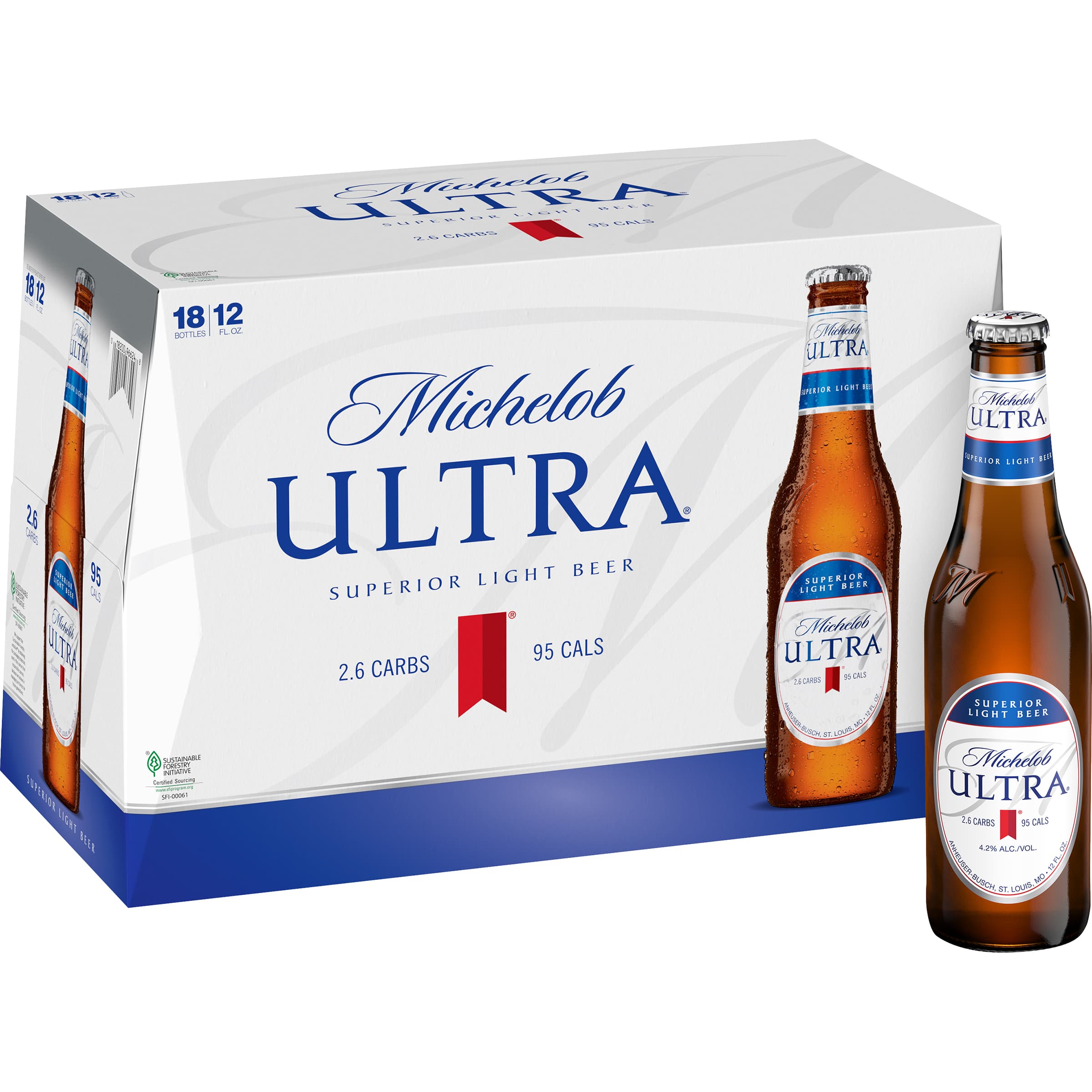 Michelob Ultra 18 Pack Bottle