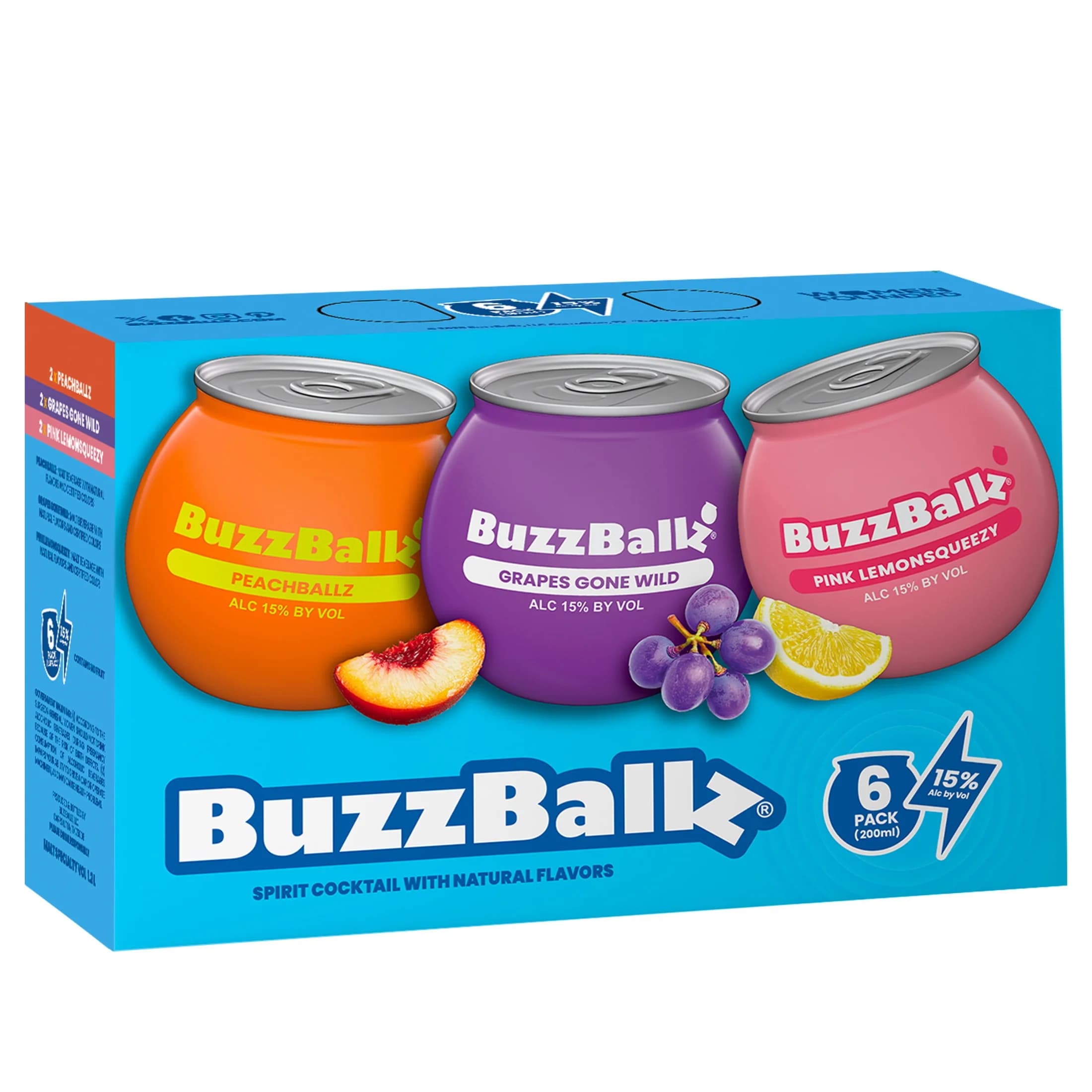 Buzzballz Cocktails 6 Pack 200ML