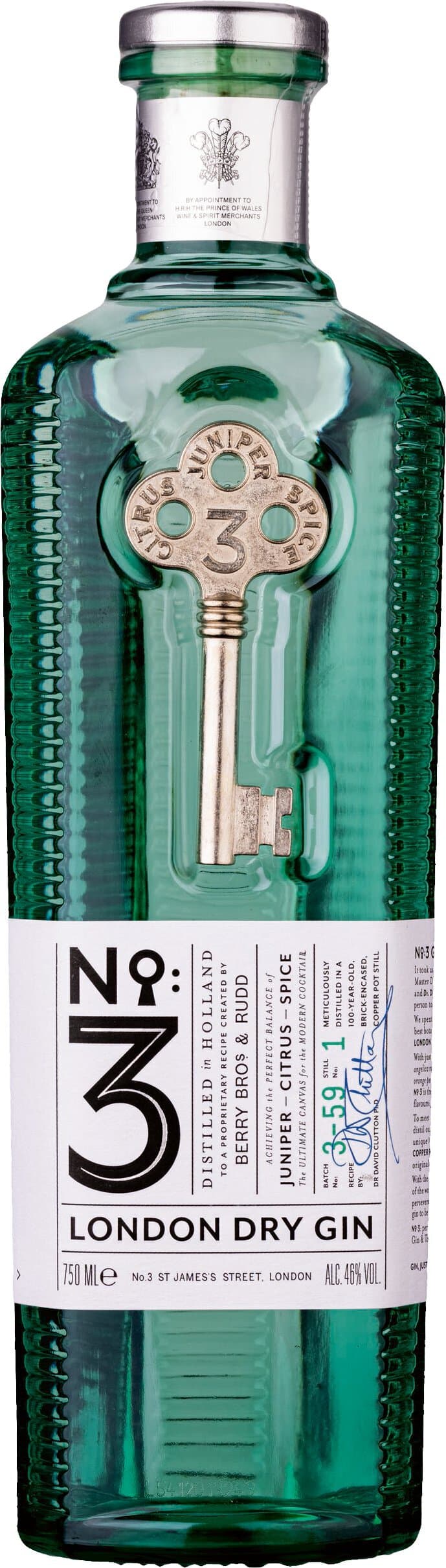 No 3 London Dry Gin 750ML
