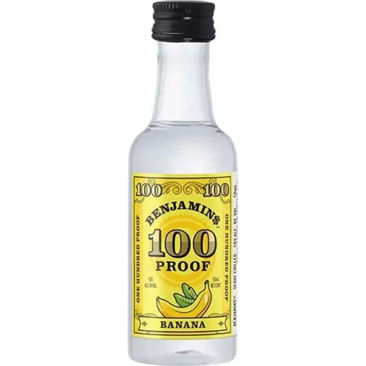 Benjamins Banana Vodka 100 Proof 50ML