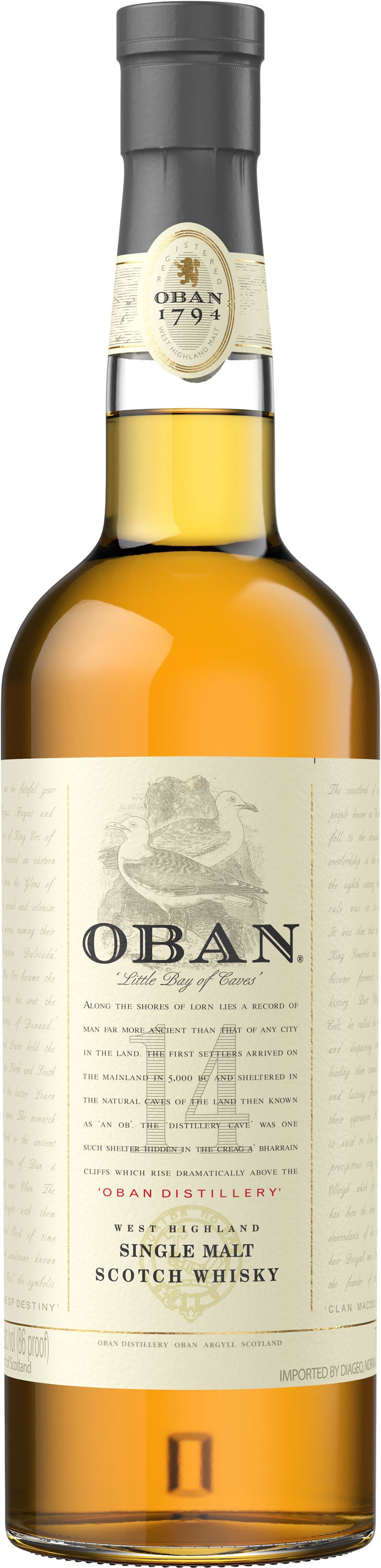 Oban 14YRS Single Malt Scotch Whisky 750ML