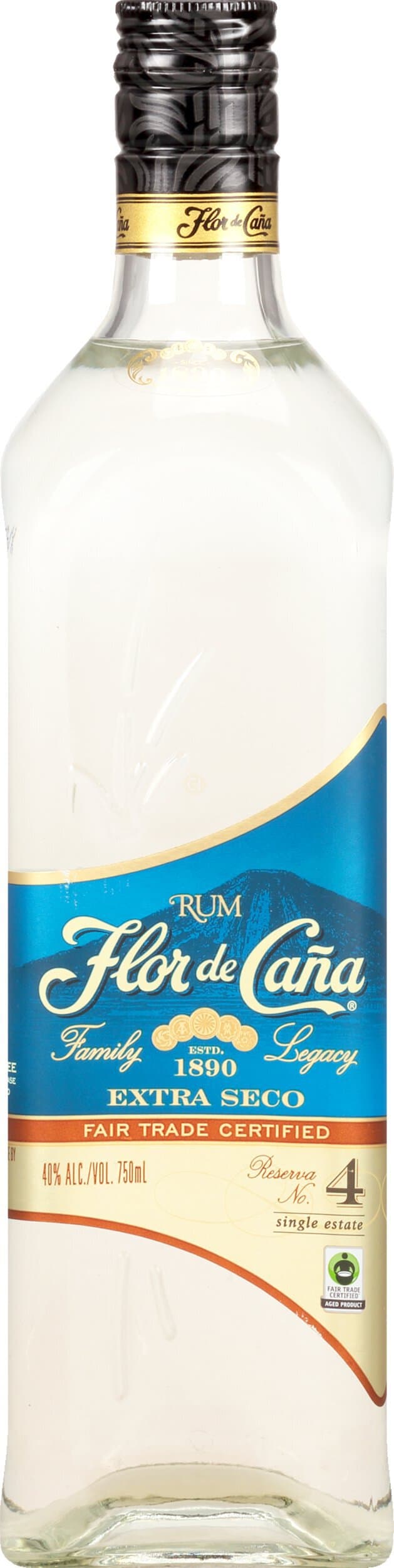 Flor de Cana Extra Seco 4YR Rum 750ML