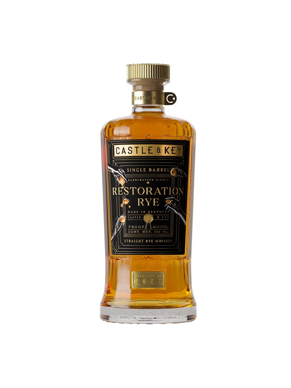 Castle and Key Restoration Rye Whiskey 750ML